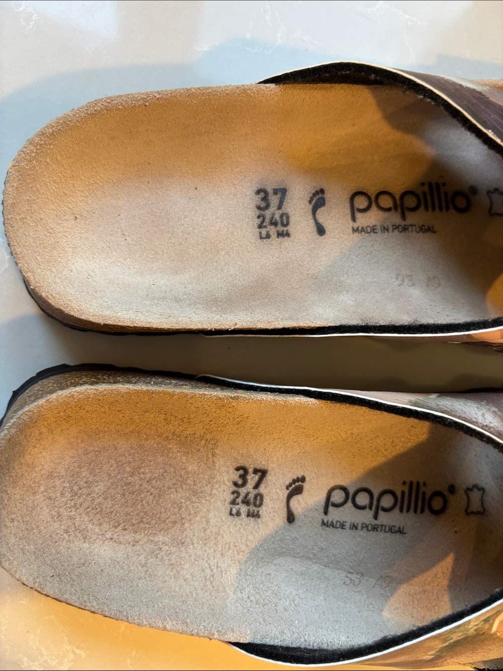 Criss Cross Abstract Print Sandals EU 37 US 6-6.5  papillio - Picture 12 of 12